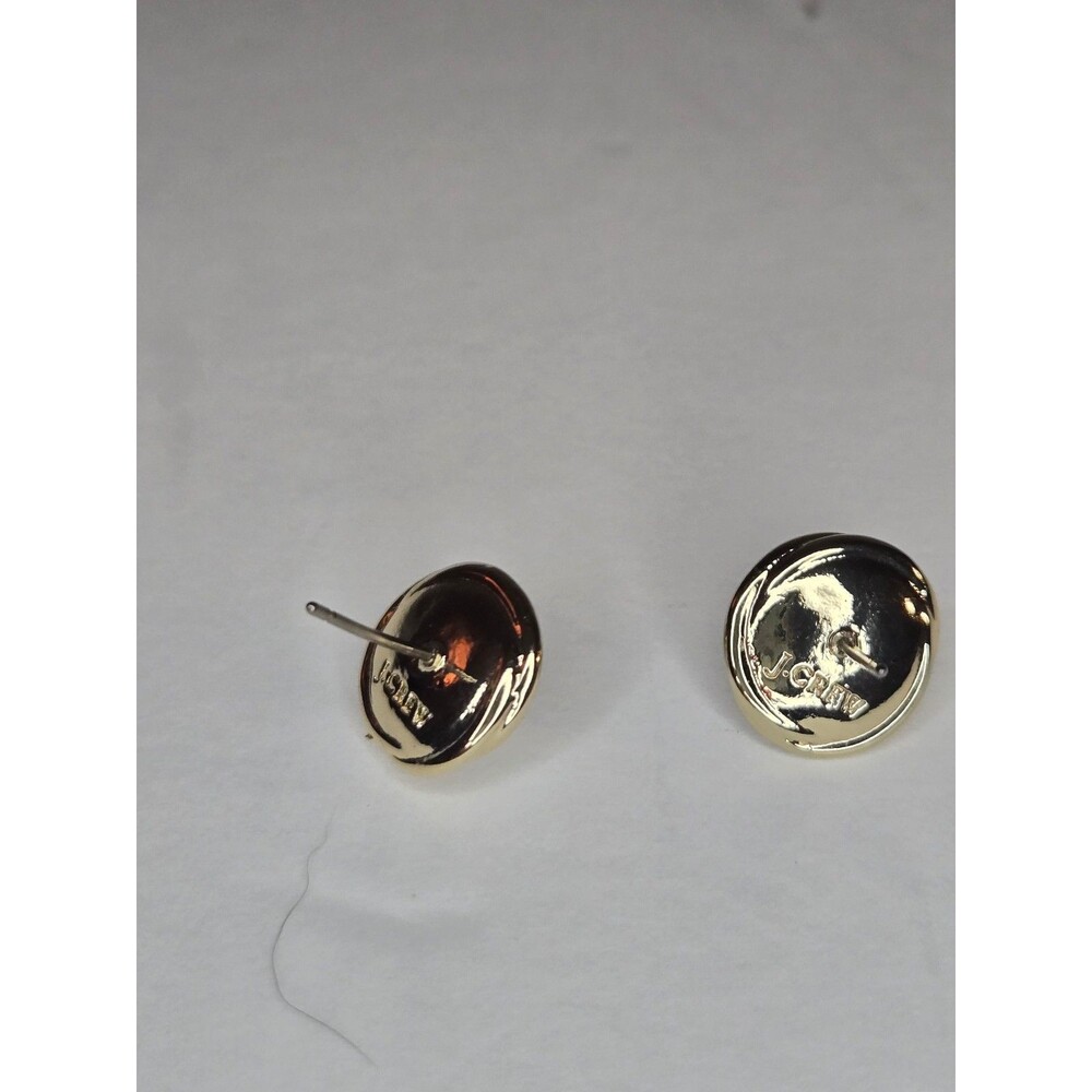 J Crew Gold Tone Post Earrings Faux Pearls - Picture 4 of 9